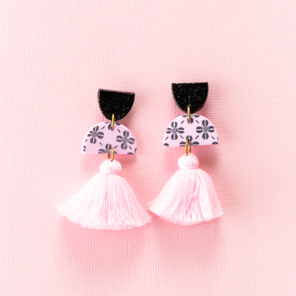 Meave Earrings - Clover Pink