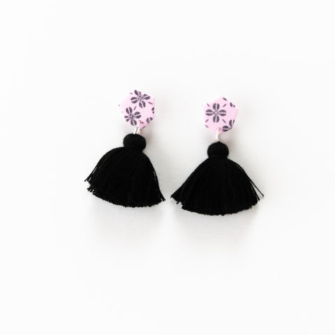 Fleur Earrings - Clover Pink