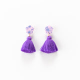 Fleur Earrings - Floral Purple
