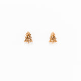 Christmas Tree Studs in Gold