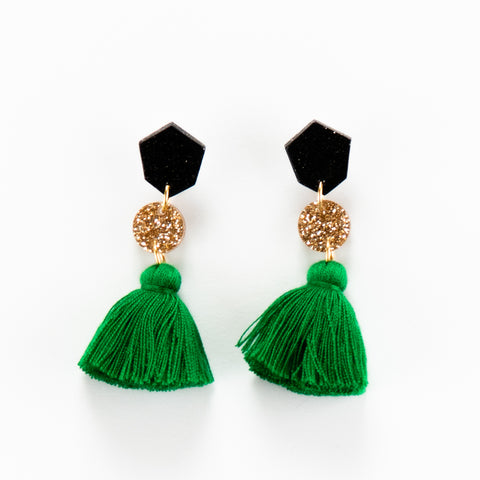 Fleur Earrings 2.0 - Emerald