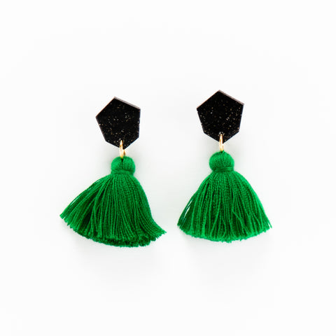 Fleur Earrings - Emerald