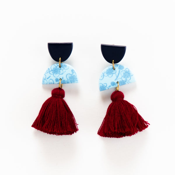 Meave Earrings - Floral Autumn